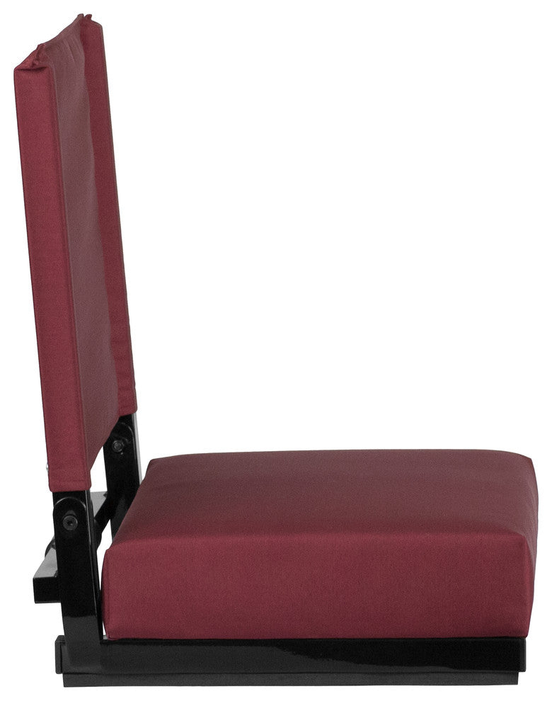 Folding Tables and Chairs, "Carletta" Portable Lounge Chair, Maroon