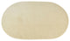 Polished Marble Table Place Mat Khuzda, Oval Shaped With Desert Sand Finish