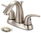 Accent Two Handle Bathroom Faucet, PVD Brushed Nickel