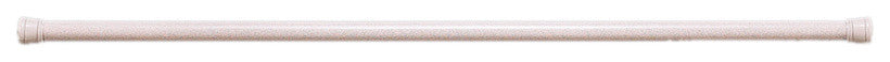 Steel Shower Curtain Tension Rod in Antique White