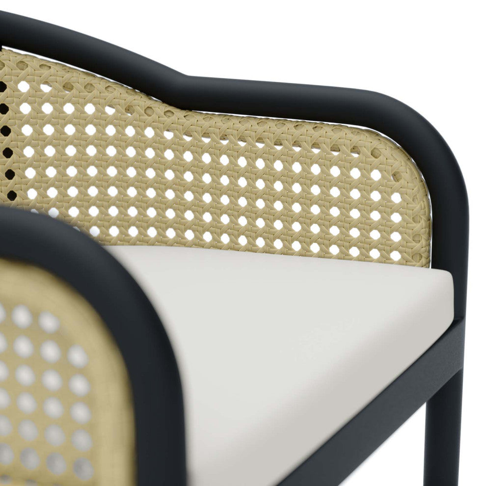 Melbourne Outdoor Patio Dining Armchair Ivory White