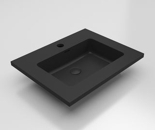 Moore integrated Black sinks, 24"