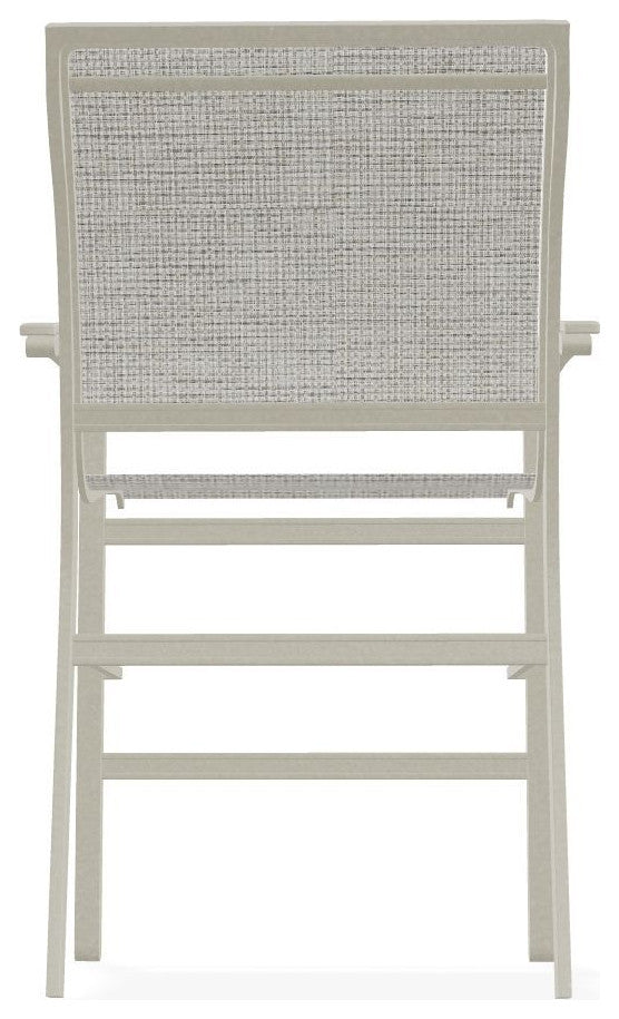 Bazza Sling Balcony Height Stackable Outdoor Stool, Burke/Storm