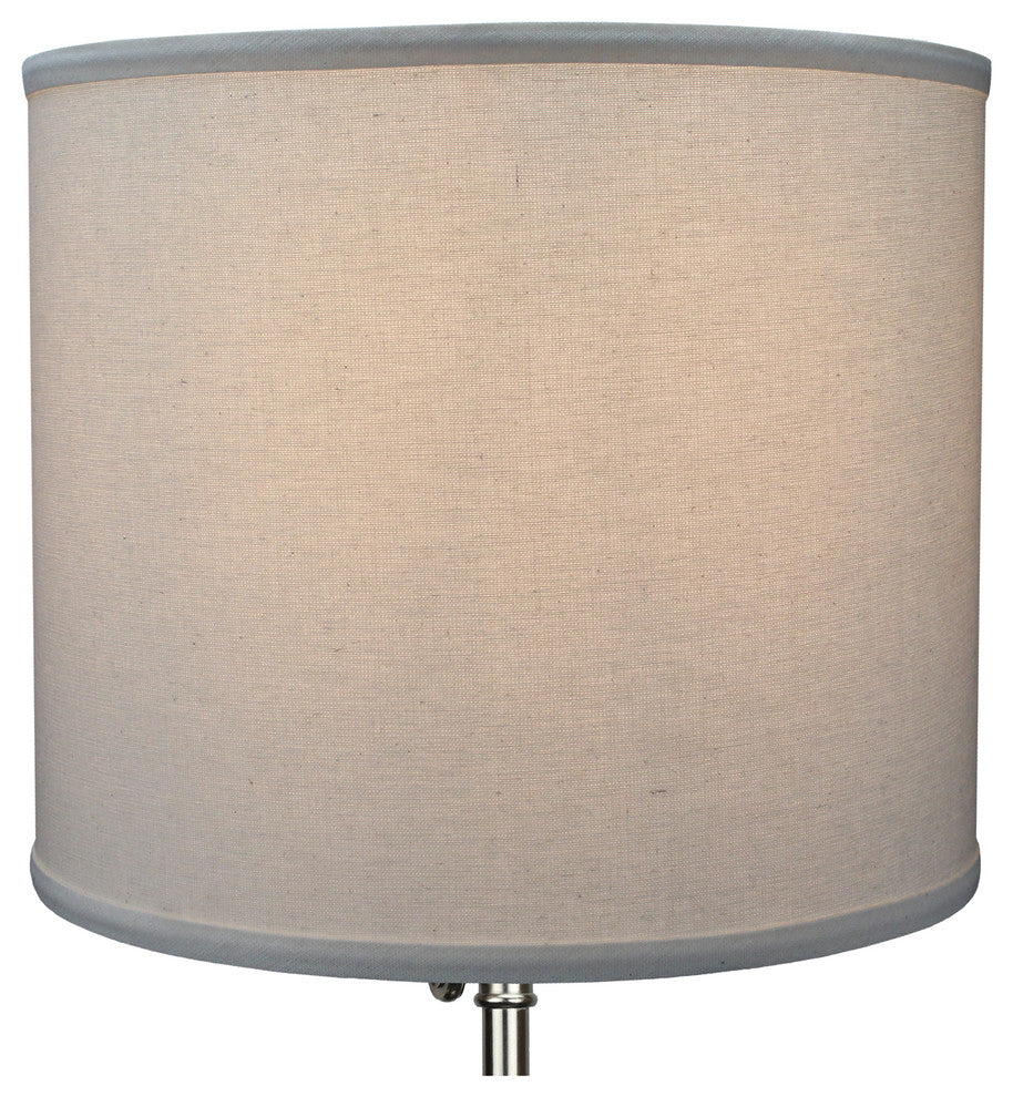 Fenchel Shades 14"x14"x12" Spider Attachment Drum Lamp Shade, Linen Beige