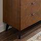 Dresser Drawer Chest Stand, Wood, Brown Walnut, Modern Mid-Century Living Room
