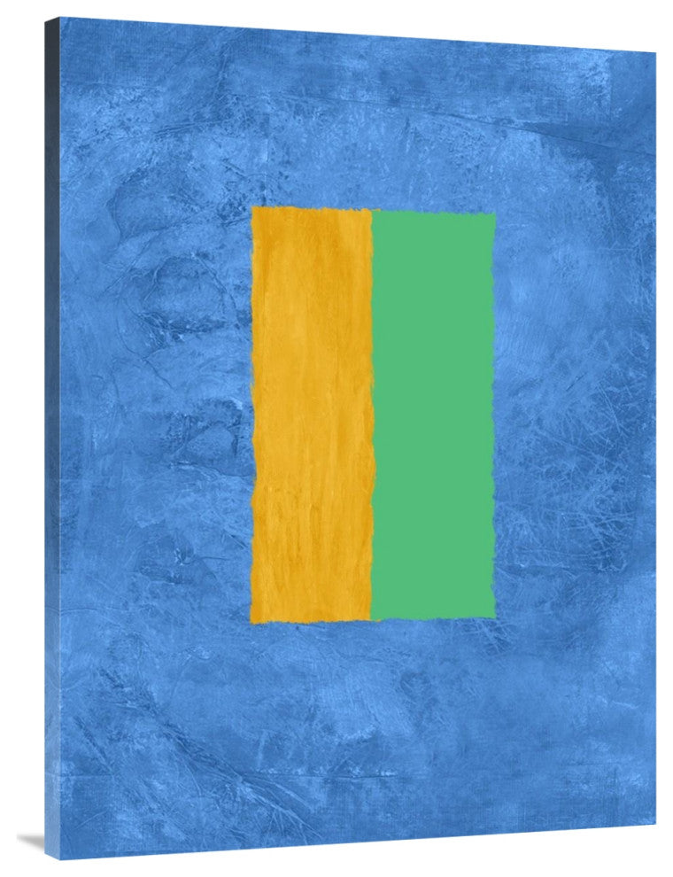 "Blue And Square Theme 2" Fine Art Print