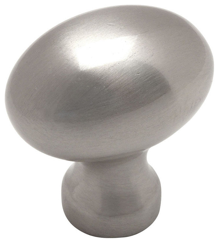 Cosmas 6021SN Satin Nickel Oval Oblong Cabinet Knob, Set of 5