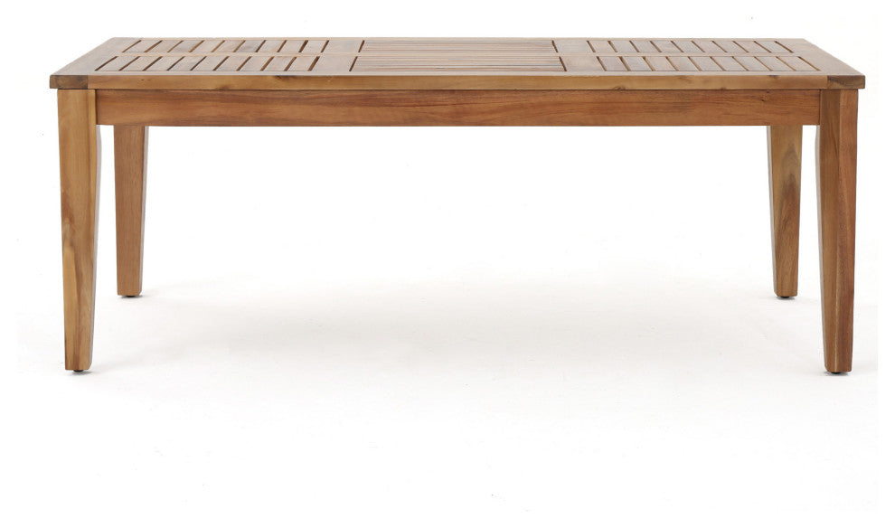 Savannah Outdoor Acacia Wood Coffee Table, Teak