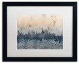 "Toronto, Canada Skyline V" Matted Framed Canvas Art by Michael Tompsett