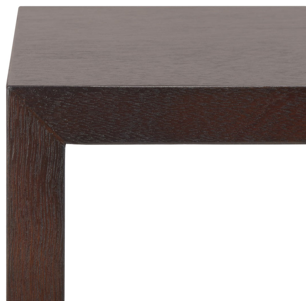 Safavieh Munson 2 Shelf 1 Drawer Console Table, Dark Oak