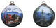 Scenic Life is Better in the Mountains Hand Painted Mouth Blown Glass Ornament
