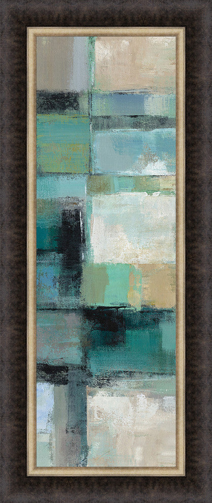 "Island Hues Panel I" By Silvia Vassileva, Framed Wall Art, Ready to Hang