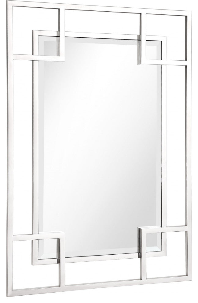X Shaped Rectangular Mirror