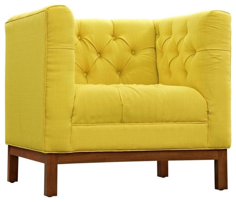 Modern Sunny Panache Living Room Set Upholstered Fabric, 3-Piece Set