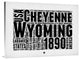 "Wyoming Word Cloud 2" Fine Art Print