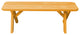 Cedar Cross-Leg Bench, Natural Stain, 4 Foot
