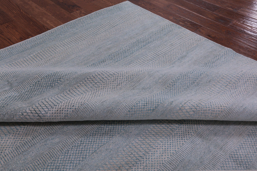 Wool and Silk Handmade Savannah Gabbeh Rug 8' 2" X 10' 0" Q8446