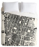 Deny Designs CityFabric Inc NYC White Duvet Cover - Lightweight