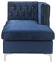 ACME Jaszira Modular Chaise, Blue Velvet