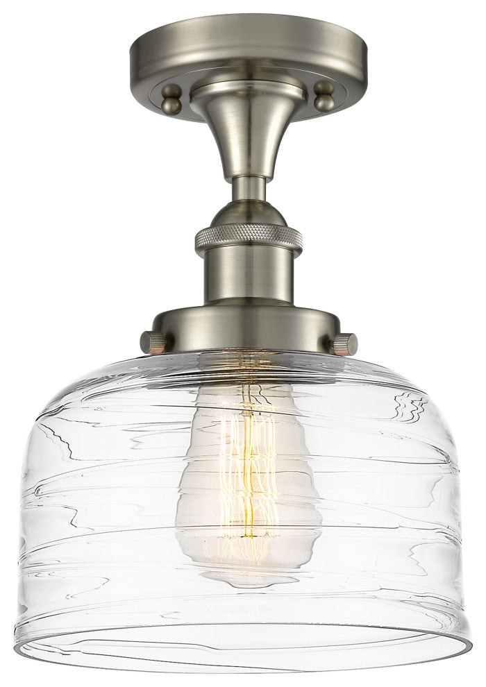 Innovations 916-1C-SN-G713 1-Light Semi-Flush Mount, Brushed Satin Nickel