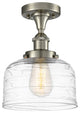 Innovations 916-1C-SN-G713 1-Light Semi-Flush Mount, Brushed Satin Nickel