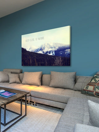 "Keep Close to Nature" Print on Canvas by Sylvia Cook