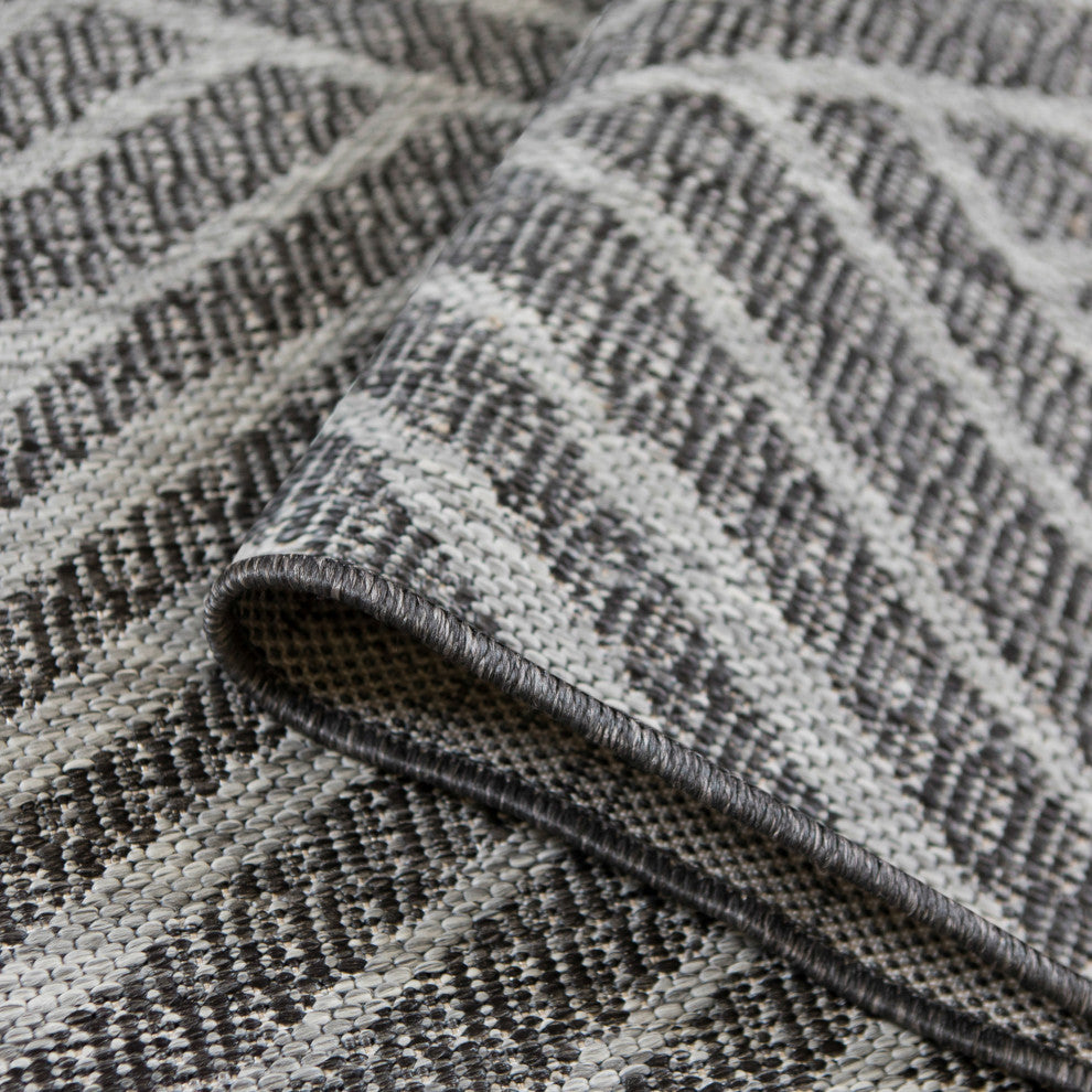 Maryland Abbel Runner, Gray, 2'4" x 8', Geometric