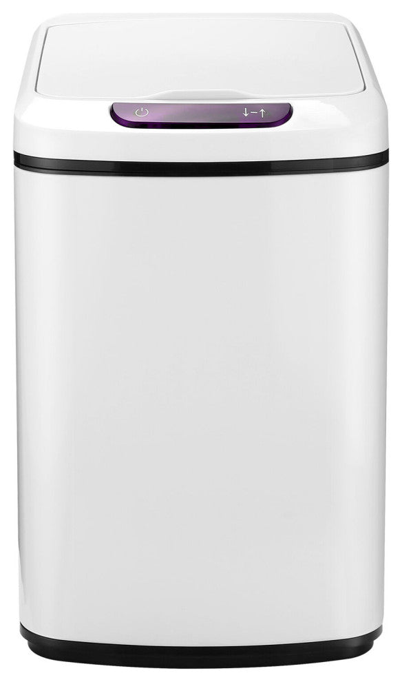 9-Liter / 2.3-Gallon Trash Can With Sensor Lid, White