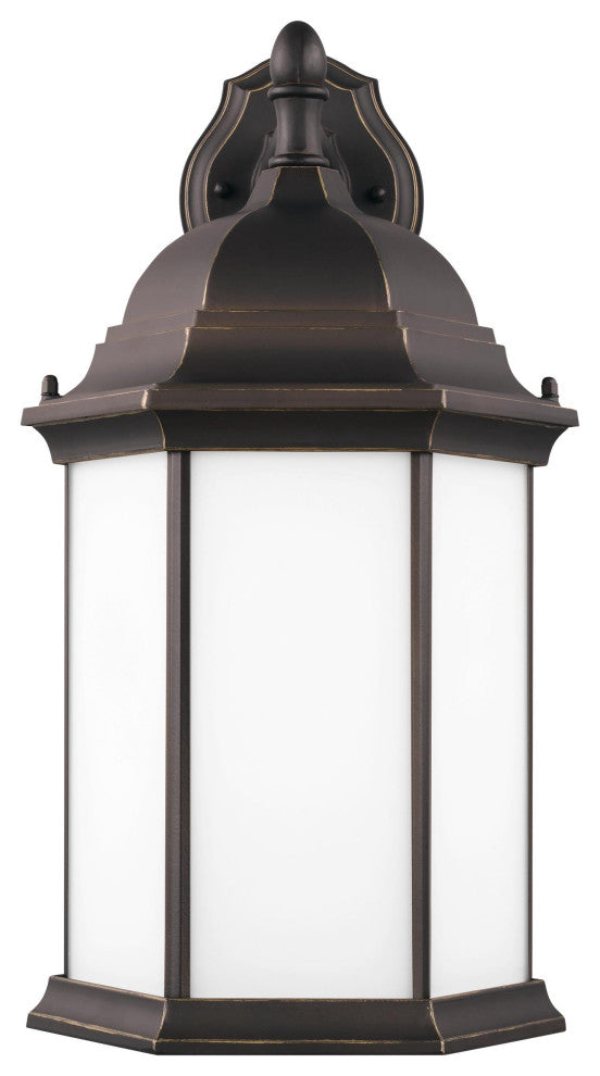 Sevier Large 1-Light Downlight Outdoor Wall Lantern, Antique Bronze