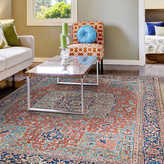 Couristan Pasha Heriz Ruby Area Rug, 5'x8'