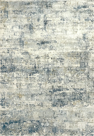 Castilla Gray And Blue Area Rug, 3'11"X5'7"