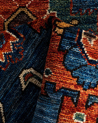 Serapi One-of-a-Kind Hand-Knotted Runner Rug Blue, 2' 8" x 13' 8"