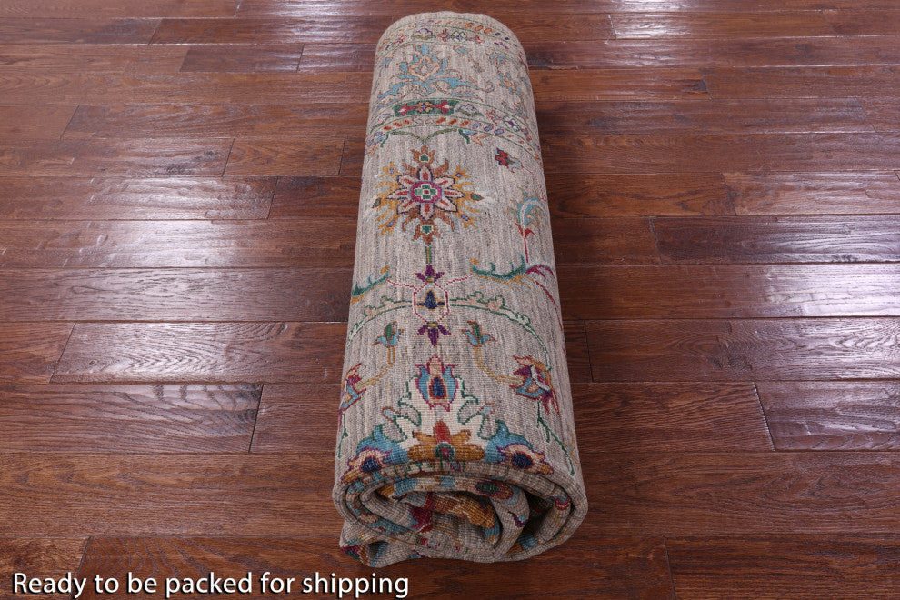 7' 0" X 10' 2" Persian Tabriz Hand Knotted Wool Rug - Q12485