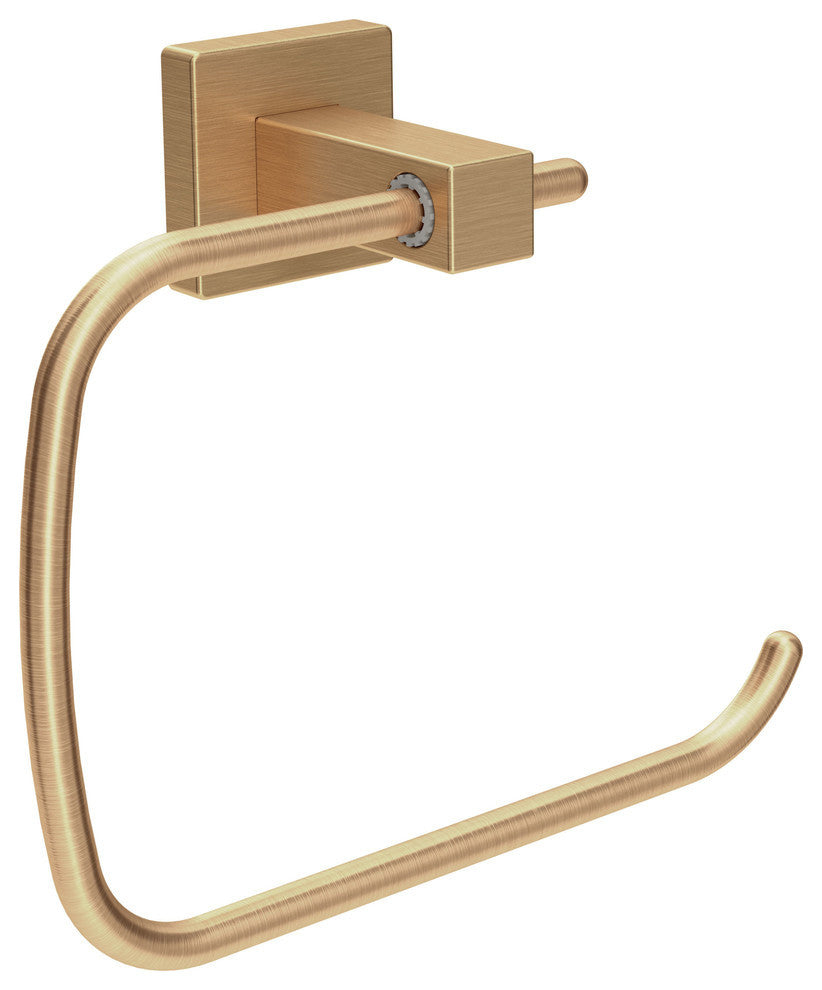 Duro Hand Towel Ring with Mounting Hardware, Brushed Bronze