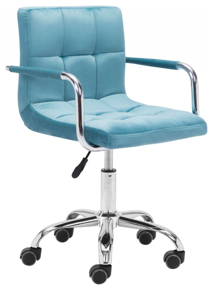 Teal Pop of Color Rolling Office Chair