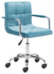Teal Pop of Color Rolling Office Chair