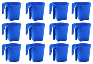 YBM Home Square Plastic Wash Cup, long-lasting, Pearl Blue, 12