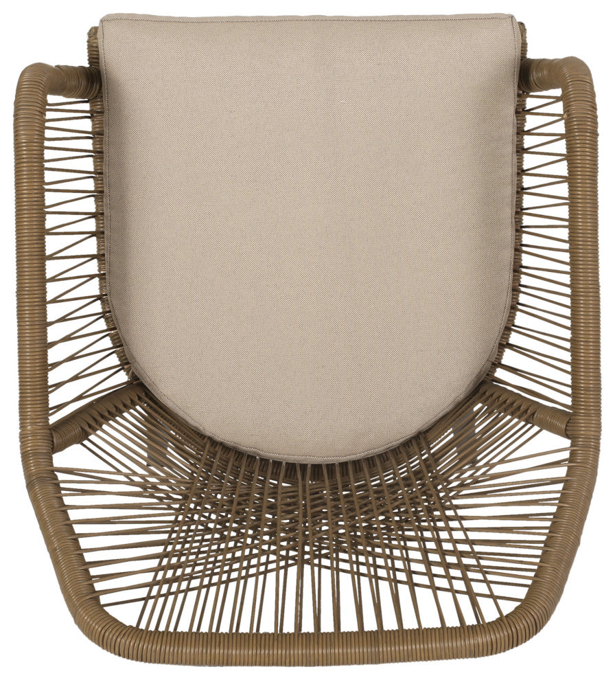 Fromberg Outdoor Wicker Dining Chair with Cushion, Set of 2