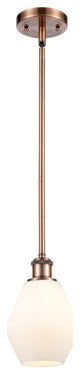 Innovations 516-1S-AC-G651-6-LED 1-Light Mini Pendant, Antique Copper