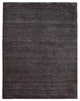 Hand Knotted Loom Silk Mix Area Rug Solid Brown White