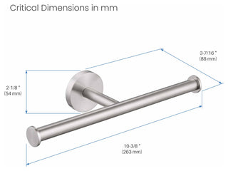 Circular Double Toilet Paper Holder, Brushed Nickel