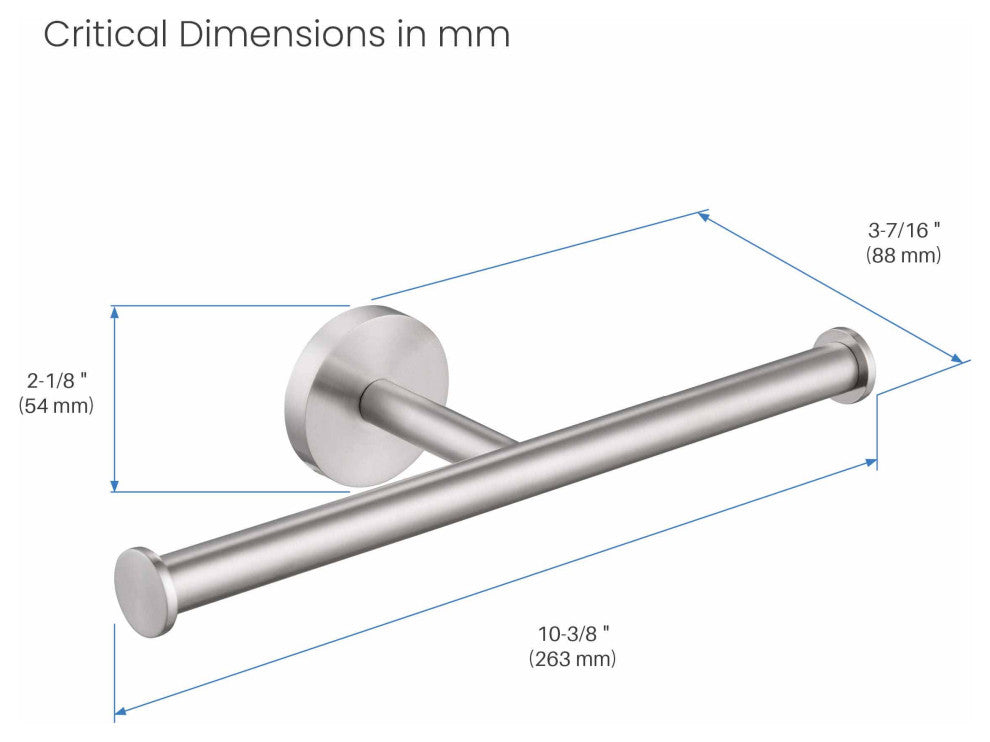 Circular Double Toilet Paper Holder, Brushed Nickel
