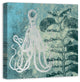 "Emerald Octopus" Canvas Wall Art, 24x24