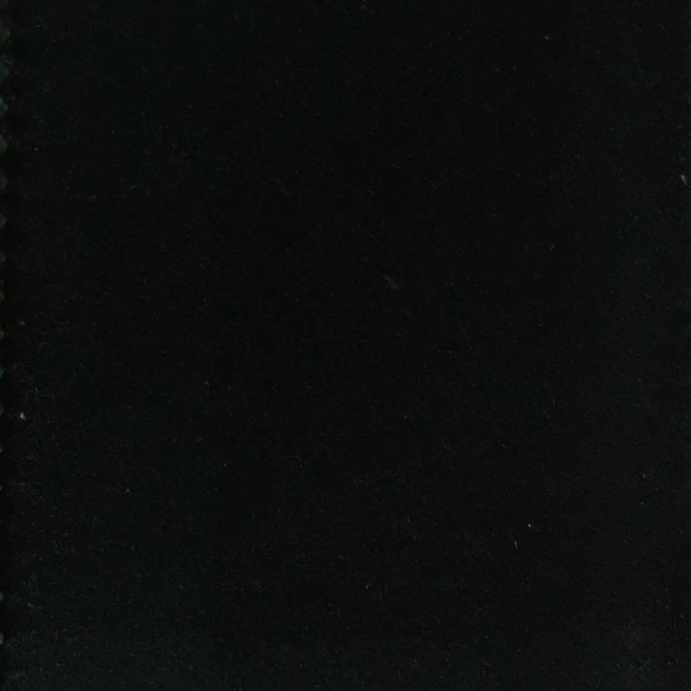 Bowie Cotton Velvet Upholstery Fabric, Black