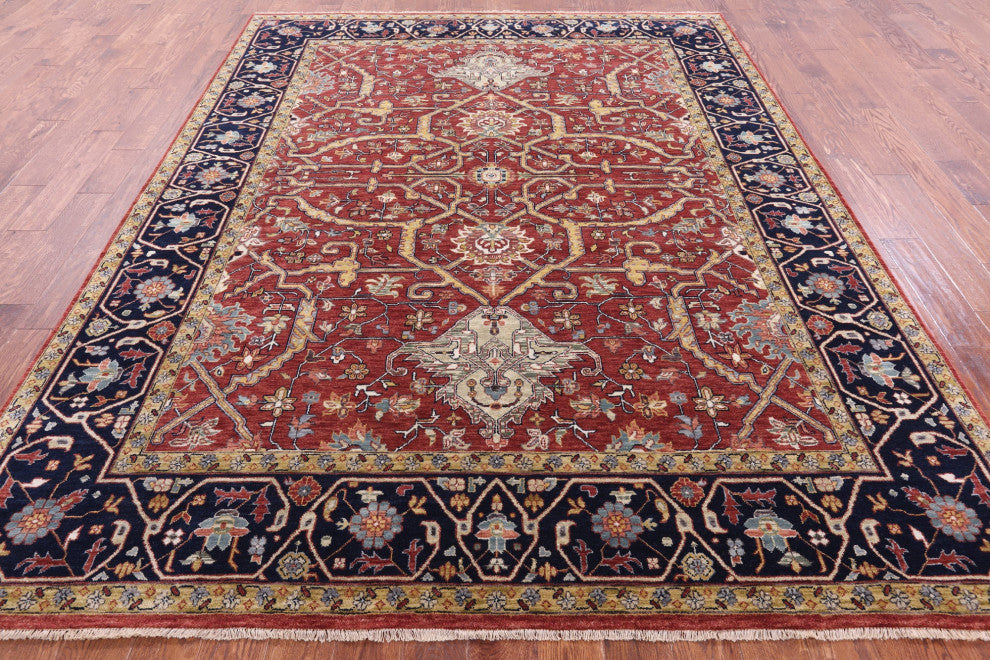 Persian Fine Serapi Handmade Rug 7' 11" X 10' 1" - Q16034
