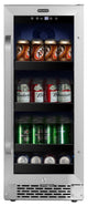 15" Built-In 80 Can Undercounter Stainless Steel Beverage Refrigerator
