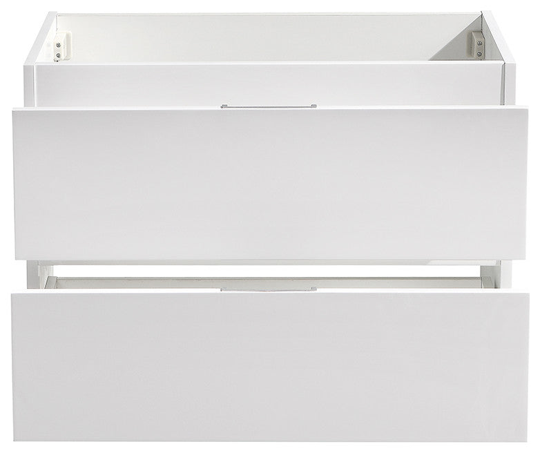 Fresca FCB8330WH Valencia 30" Glossy White Wall Hung Modern Bathroom Cabinet