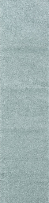 Haze Solid Low-Pile Light Blue 2 ft. x 12 ft. Runner Rug