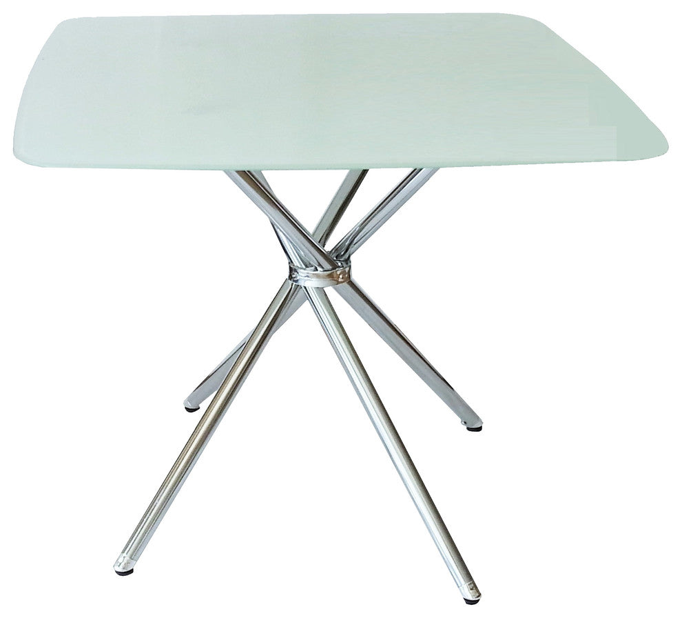 5-Piece Modern Square Frosted Glass Set