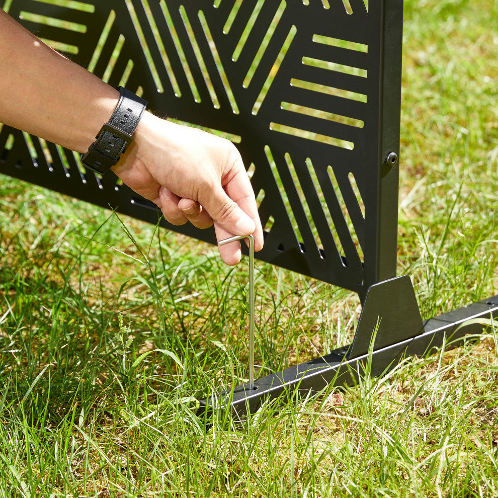 6ft Geometric Pattern Privacy Screen Fence